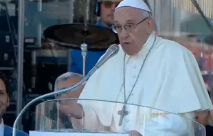 Papa Francisco durante la Vigilia Ecuménica de Pentecostés / Foto: Captura de pantalla 