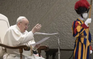 Papa Francisco en la Audiencia General. Foto: Vatican Media 
