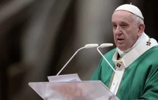 Papa Francisco en el Domingo de la Palabra de Dios 2020. Foto: Daniel Ibáñez / ACI Prensa 