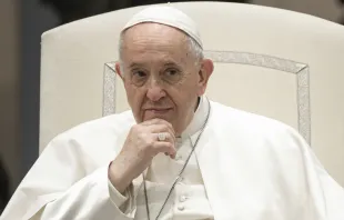 Papa Francisco en una Audiencia General. Foto: Vatican Media 
