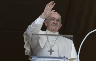 Papa Francisco en el Regina Coeli. Foto: Vatican Media 