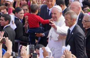 El Papa Francisco en su visita a Paraguay. Foto: David Ramos (ACI Prensa) 