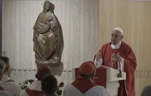 El Papa Francisco en la Misa de la Casa Santa Marta. Foto: Vatican Media / ACI 