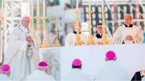 El Papa durante la Misa en Molfetta. Foto: Daniel Ibáñez / ACI Prensa