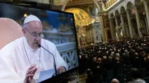 El Papa Francisco durante el retiro con los sacerdotes / Foto: L'Osservatore Romano