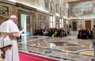 El Papa en la audiencia. Foto: L'Osservatore Romano 