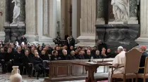 El Papa Francisco con los sacerdotes de Roma - Foto: Vatican Media / ACI Prensa