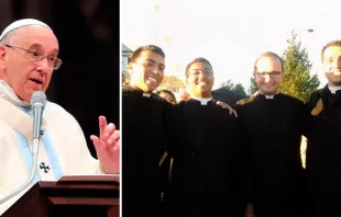 Papa Francisco - Seminaristas / Bohumil Petrick (ACIPrensa) - Facebook Fraternidad Sacerdotal San Pedro en México 