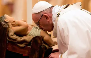 El Papa Francisco en la Misa de Navidad. Foto: Daniel Ibáñez / ACI Prensa 