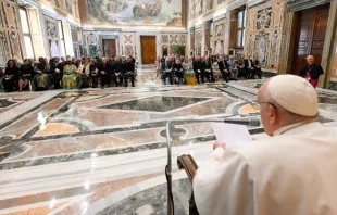 Audiencia del Papa con artistas este sábado 27 de mayo. Crédito: Vatican Media 