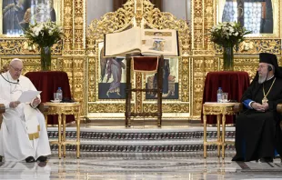 Papa Francisco en la catedral ortodoxa de Chipre en 2021. (Imagen de archivo). Foto: Vatican Media 