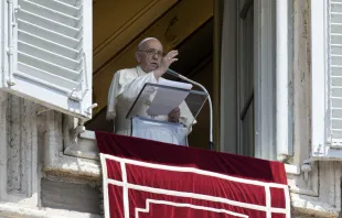 Papa Francisco en el Regina Coeli. Foto: Vatican Media 
