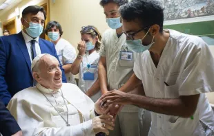 Imagen referencial del Papa Francisco en el Hospital Gemelli de Roma. Crédito: Vatican Media 