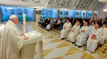 Papa Francisco en la Misa de la Casa Santa Marta / Foto: L'Osservatore Romano