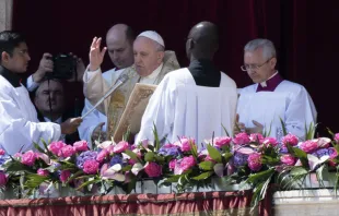 Papa Francisco en Bendición Urbi et Orbi de Pasqua. (Foto de archivo). Foto: Vatican Media 