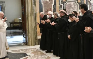Papa Francisco recibe a Agustinos Recoletos. Foto: Vatican Media 