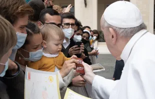 El Papa Francisco en la Audiencia General Foto: Vatican Media 
