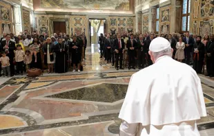 Audiencia del Papa Francisco con Institutos Seculares. Crédito: Vatican Media 