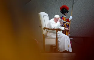 El Papa Francisco en la Audiencia general de hoy. Crédito: Vatican Media 