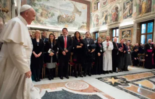 El Papa durante el encuentro Foto: L'Osservatore Romano 