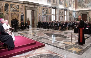 El Papa recibe a la Papal Foundation. Foto: L'Osservatore Romano 