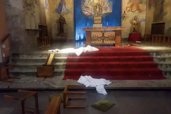 Parroquia católica en Suecia sufre actos vandálicos