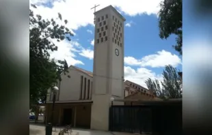 Fachada de la iglesia del Perpetuo Socorro en Huesca (Espau00f1a). Foto: Diu00f3cesis de Huesca.  