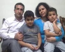 Yousef Nadarkhani y su familia (foto ACLJ)