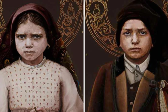 Estos son los retratos oficiales de los pastorcitos de Fátima que el Papa declarará santos