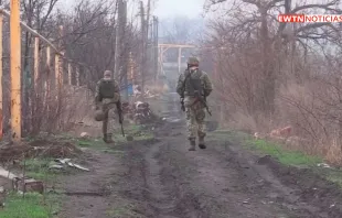 Presencia militar en el este de Ucrania. Foto: AP / EWTN 
