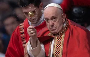 El Papa Francisco en la Solemnidad de Pentecostés 2023. Crédito: Daniel Ibáñez/ACI Prensa 