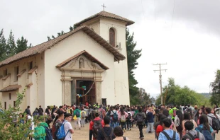 Peregrinaciu00f3n Juvenil al Santuario de Santa Teresa de Los Andes en Paula. Cru00e9dito: Peregrinaciu00f3n Juvenil al Santuario de Paula, Hualau00f1e. 