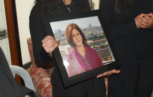 Shireen Abu Akleh, periodista asesinada mientras cubría una operación militar israelí en el campo de refugiados de Yenín el 11 de mayo de 2022 | Crédito: Cortesía del Patriarcado Latino de Jerusalén 