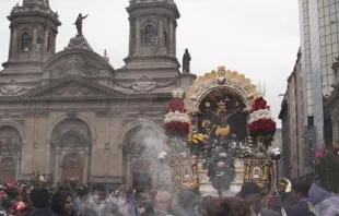 Procesión del Señor de los Milagros en Santiago (Chile) / Foto: Arquidiócesis de Santiago 