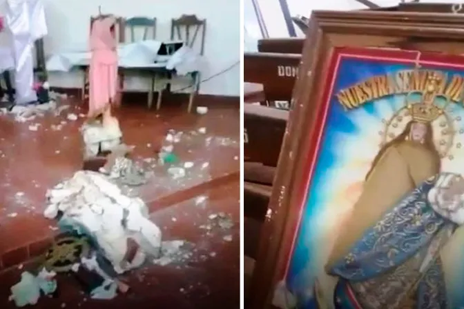 Profanan capilla durante allanamiento policial en cárcel de Bolivia [VIDEO]