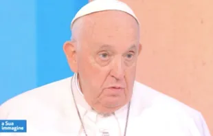 El Papa Francisco en el programa de "A sua Imagine". Crédito: Captura de vídeo 