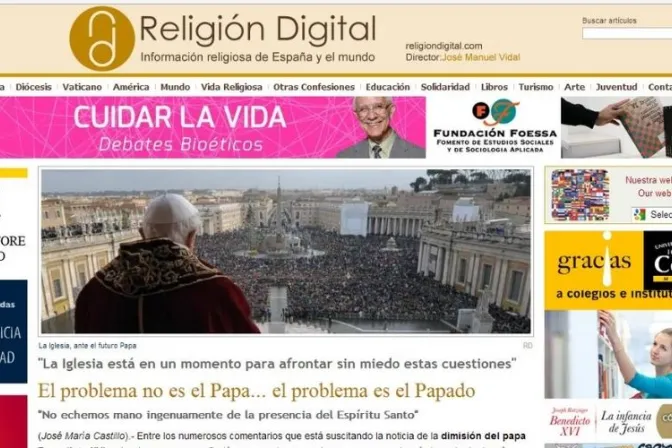 ¿Por qué la Iglesia en España patrocinaría a un sitio web que se opone a doctrina católica?