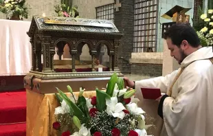 Reliquias de Santa Margarita María de Alacoque en Monasterio de la Visitación de Ciudad de México. Foto: Cortesía del P. Andrés Esteban López. 