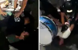 Represión policial contra manifestantes provida / Crédito: Captura de Video 