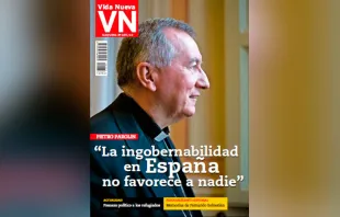 Portada del nu00famero de la Revista Vida Nueva en la que entrevistan a Mons. Pietro Parolin. Foto: VidaNueva 