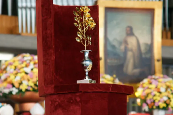 Esta es la rosa de oro del Papa Francisco para la Virgen de Guadalupe