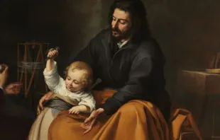 Pintura de San José y el Niño Jesús. Autor: Bartolomé Esteban Murillo. 