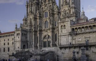 Fachada principal de la Catedral d Santiago de Compostela. Crédito: Fernando Pascullo / CC BY-SA 4.0 
