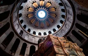 Interior de la Basílica del Santo Sepulcro. Foto: Daniel Ibáñez / ACI Prensa 