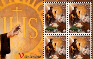 Serie de sellos del Vaticano dedicados al Año Ignaciano. Foto: Raúl Berzosa / Vatican Media 