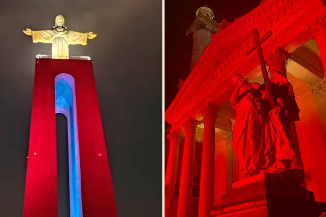 Más de 600 edificios se iluminaron de rojo por los cristianos perseguidos