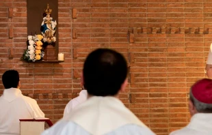 Seminario Interdiocesano Cristo Rey ora a la Virgen de Los Treinta y Tres. Cru00e9dito: Conferencia Episcopal Uruguaya. 