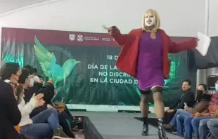 Show con "drag queen" porganizado por COPRED en Ciudad de México. Crédito: Captura de video / COPRED. 