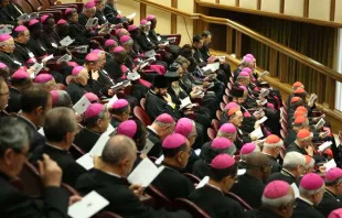 Padres Sinodales durante el Sínodo de los Obispos. Foto: Daniel Ibáñez / ACI Prensa 