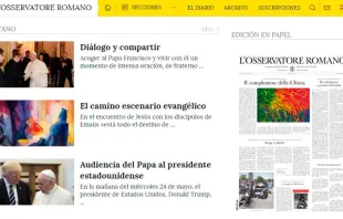 Sitio web de la edición en español de L’Osservatore Romano / Captura de Pantalla 